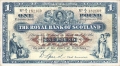 Royal Bank Of Scotland To 1967 1 Pound,  1. 9.1939